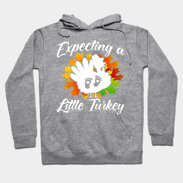 Expecting A Little Turkey Baby Reveal Pregnancy Announcement Hoodie by Toeffishirts